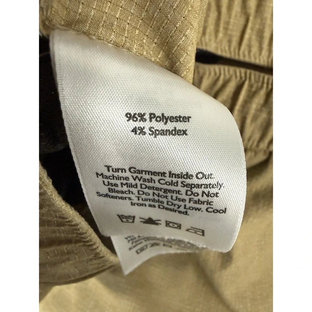 Eddie Bauer Shorts Mens 2XL Brown Travex Pull‎ On Hiking Outdoor